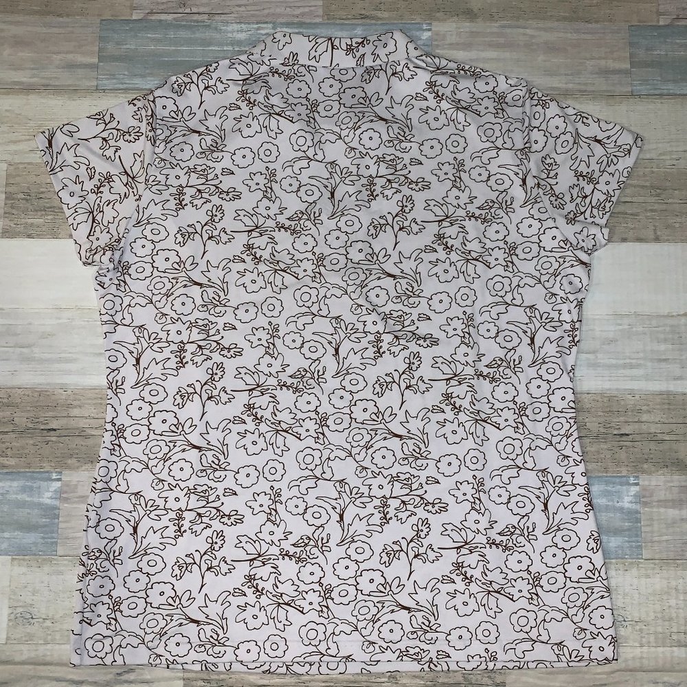Sport Haley Women's White Floral Golf Top- X-Large - Picture 3 of 6